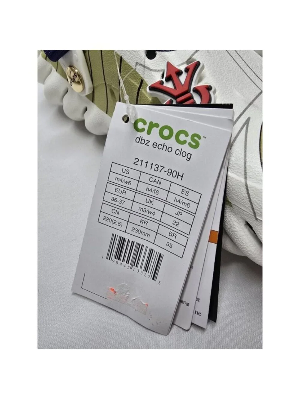 Crocs x Dragon Ball Z Echo Clog Vegeta Brand New - Mens 4/Women's Size 6 Unisex